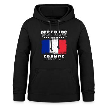Französischer Vater Frankreich Papa - Frauen Hoodie - Schwarz - Vorne - AI Model Female 172 light (172cm)