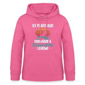 63 Birthday Kitesurf Legend Kiteboard 63 Year Old - Frauen Hoodie - Pink - Vorne - AI Model Female 172 light (172cm)