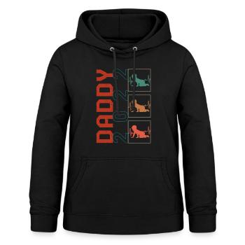 Proud New Daddy 2022 Shirt, Crawling Baby - Women's Hoodie - black - Front - AI Model Female 172 light (172cm)