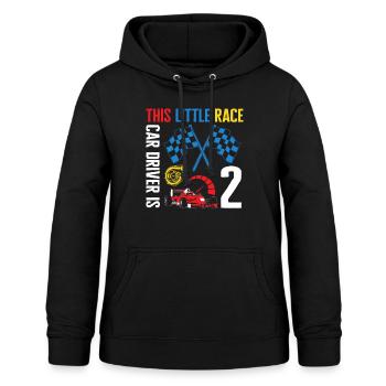 Little Race Car Driver Is 2 Future Race Driver, - Women's Hoodie - black - Front - AI Model Female 172 light (172cm)
