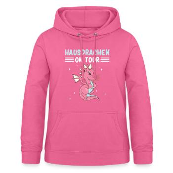 Hausdrachen On Tour - Frauen Hoodie - Pink - Vorne - AI Model Female 172 light (172cm)