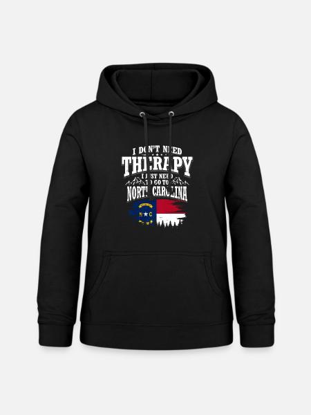 North Carolina - Frauen Hoodie - Schwarz
