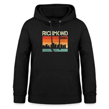 Richmond Virginie - Sweat à capuche Femme - noir - Devant - AI Model Female 172 light (172cm)