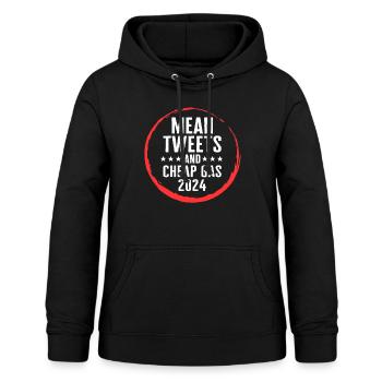 Mean Tweets And Cheap Gas 2024 Shirt, Président - Sweat à capuche Femme - noir - Devant - AI Model Female 172 light (172cm)