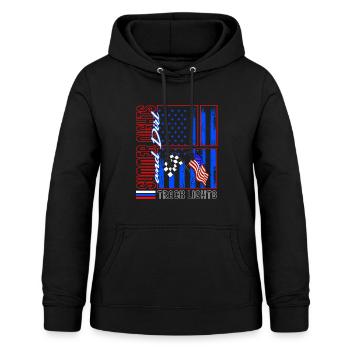 Racing Shirt, Summer Nights And Dirt Track Lights - Women's Hoodie - black - Front - AI Model Female 172 light (172cm)
