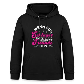 Schlager Schlagermusik Schlagerparty - Frauen Hoodie - Schwarz - Vorne - AI Model Female 172 light (172cm)