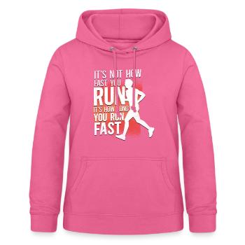 Running Runner Half Marathon - Women's Hoodie - pink - Front - AI Model Female 172 light (172cm)