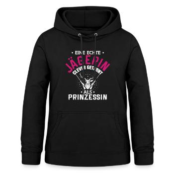 Jägerin jagen Jagd Spruch - Frauen Hoodie - Schwarz - Vorne - AI Model Female 172 light (172cm)