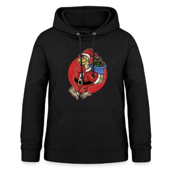 Weihnachten Ugly Christmas Geflügel Xmas Huhn - Frauen Hoodie - Schwarz - Vorne - AI Model Female 172 light (172cm)