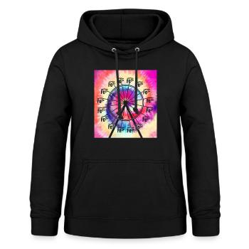 Chemie-Shirt, Riesenrad Riesenrad - Frauen Hoodie - Schwarz - Vorne - AI Model Female 172 light (172cm)