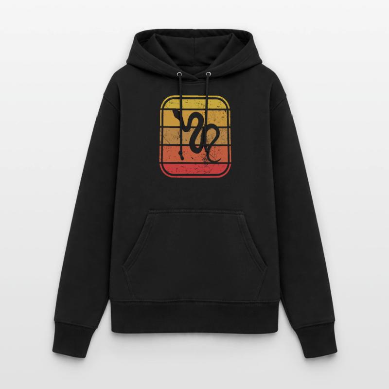Snake Retro Reptile Python Gift idea Frauen Hoodie