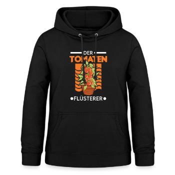 Der Tomaten Flüsterer Tomaten Paradeiser - Frauen Hoodie - Schwarz - Vorne - AI Model Female 172 light (172cm)