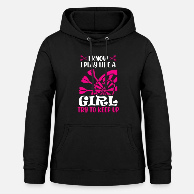 Filles Fléchettes Femmes Fléchettes Fléchettes Fléchettes Fléchettes - Sweat à capuche Femme - noir