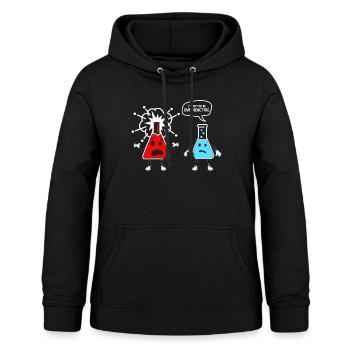 lustiges Chemie Shirt Witze, Chemiker Studium - Frauen Hoodie - Schwarz - Vorne - AI Model Female 172 light (172cm)