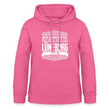 Lüneburger Heide Lüneburg - Frauen Hoodie - Pink - Vorne - AI Model Female 172 light (172cm)