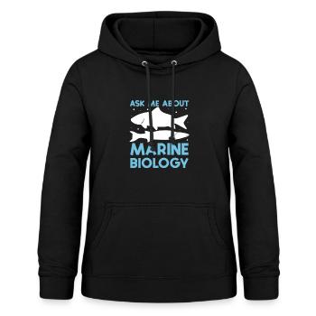 Marine biology - Women's Hoodie - black - Front - AI Model Female 172 light (172cm)