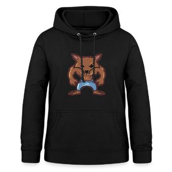 Cute Kawaii Werewolf On Halloween - Frauen Hoodie - Schwarz - Vorne - AI Model Female 172 light (172cm)