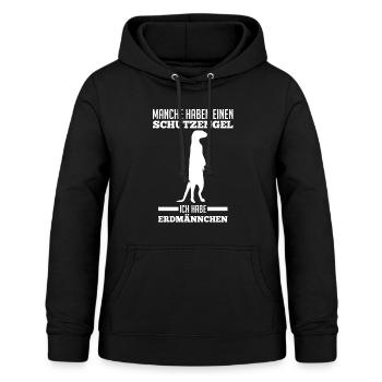 Erdmännchen - Frauen Hoodie - Schwarz - Vorne - AI Model Female 172 light (172cm)