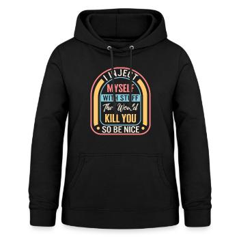 Diabetes Awareness Shirt, I Inject Myself With - Women's Hoodie - black - Front - AI Model Female 172 light (172cm)
