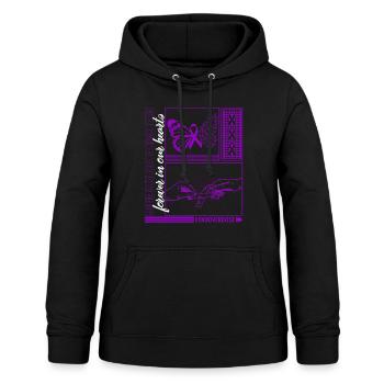 Chemise de sensibilisation aux surdoses de drogue, disparue mais pas - Sweat à capuche Femme - noir - Devant - AI Model Female 172 light (172cm)
