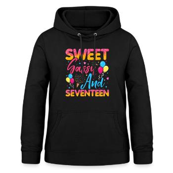 Sweet Sassy And Seventeen Sprinkles Delicious - Frauen Hoodie - Schwarz - Vorne - AI Model Female 172 light (172cm)