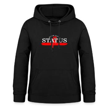 Chemise du Mois de la sensibilisation au VIH sida, Connaissez votre statut - Sweat à capuche Femme - noir - Devant - AI Model Female 172 light (172cm)