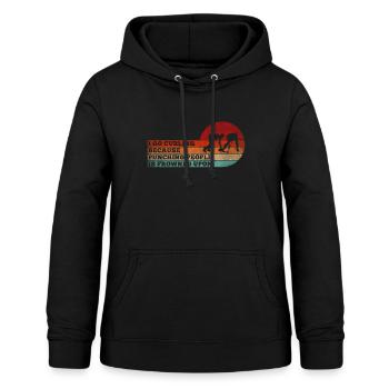 Lustiger Spruch I go Curling für Curler - Frauen Hoodie - Schwarz - Vorne - AI Model Female 172 light (172cm)