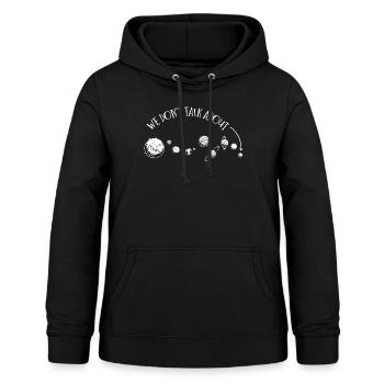 Wir Reden Nicht Über Pluto, Planeten, Pluto - Frauen Hoodie - Schwarz - Vorne - AI Model Female 172 light (172cm)