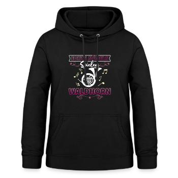 Waldhorn Orchester Musik - Frauen Hoodie - Schwarz - Vorne - AI Model Female 172 light (172cm)