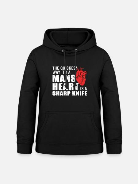 Herz OP Bypass Herzchirurg - Frauen Hoodie - Schwarz