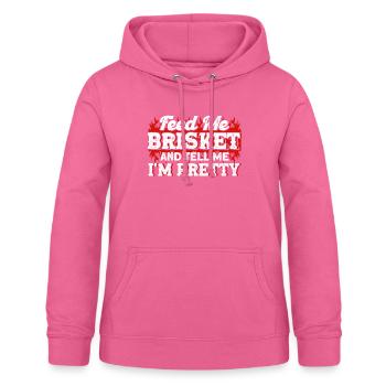 Bbq Grill Meat Lovers Grill Party Food Bbq - Women's Hoodie - pink - Front - AI Model Female 172 light (172cm)