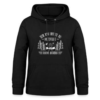 Holzfäller Waldarbeiter Holz machen - Frauen Hoodie - Schwarz - Vorne - AI Model Female 172 light (172cm)