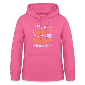 Motivational Nobility Motivator Inspiring People - Women's Hoodie - pink - Front - AI Model Female 172 light (172cm)