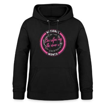 Breast Feeding Shirt, National Breastfeeding - Women's Hoodie - black - Front - AI Model Female 172 light (172cm)