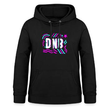 Drummer Shirt, DNB Drum And Bass, Music - Women's Hoodie - black - Front - AI Model Female 172 light (172cm)