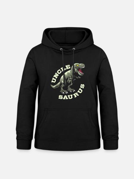 Onkel Saurus - Frauen Hoodie - Schwarz