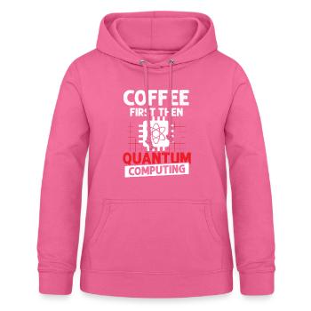 Quantum physics qubit - Women's Hoodie - pink - Front - AI Model Female 172 light (172cm)