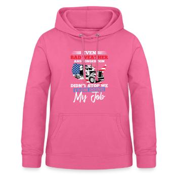 Conducteur Patriotic Véhicule Conducteur Camionneur - Sweat à capuche Femme - rose - Devant - AI Model Female 172 light (172cm)