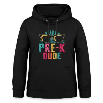 Pre K Kindergarten Shirt, Sunglasses Pre School - Women's Hoodie - black - Front - AI Model Female 172 light (172cm)