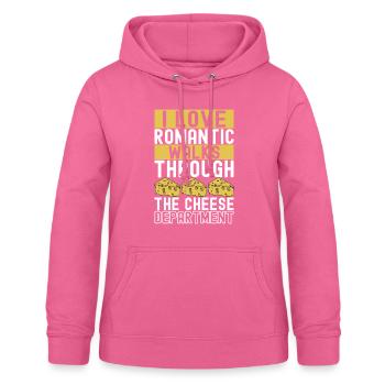 Amateurs de fromage Gouda - Sweat à capuche Femme - rose - Devant - AI Model Female 172 light (172cm)