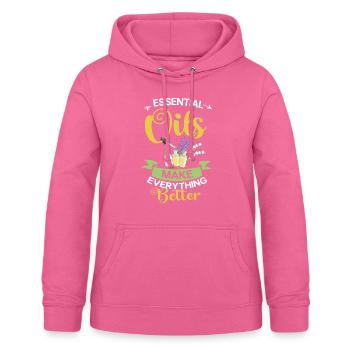 Essential Oil Diffuser Aromatherapy Plants - Women's Hoodie - pink - Front - AI Model Female 172 light (172cm)