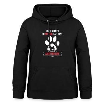 Australian Shepherd Geschenk - Frauen Hoodie - Schwarz - Vorne - AI Model Female 172 light (172cm)