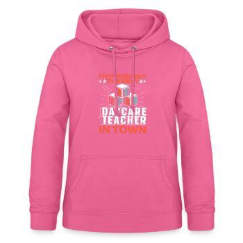 Erzieherin Kindergärtnerin Tagesmutter Lustig - Frauen Hoodie - Pink - Vorne - AI Model Female 172 light (172cm)
