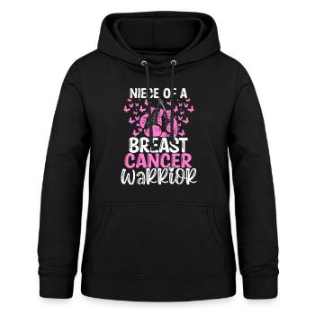 Breast Cancer Awareness Niece Aunt Uncle - Frauen Hoodie - Schwarz - Vorne - AI Model Female 172 light (172cm)