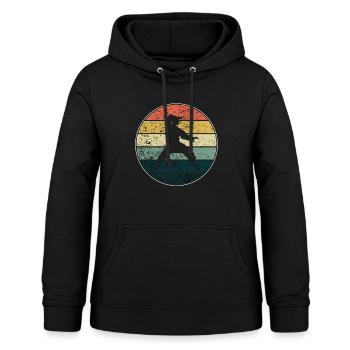 Karate - Frauen Hoodie - Schwarz - Vorne - AI Model Female 172 light (172cm)