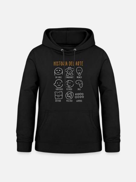 Kunstgeschichte Berühmte klassische Maler - Frauen Hoodie - Schwarz