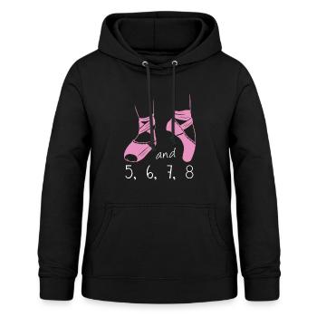 Und 5 6 7 8 Ballettlehrerin Ballerina Classic - Frauen Hoodie - Schwarz - Vorne - AI Model Female 172 light (172cm)