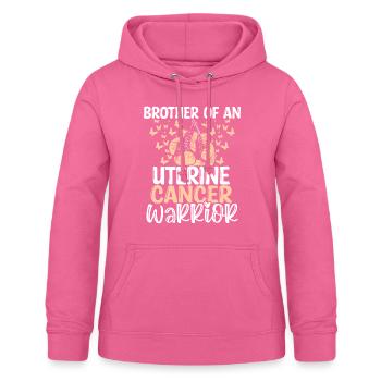 Sensibilisation au cancer de l’utérus Frères jumeaux Frère et sœur - Sweat à capuche Femme - rose - Devant - AI Model Female 172 light (172cm)