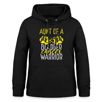 Tante Sensibilisation au cancer de la vessie Nièce Neveu - Sweat à capuche Femme - noir - Devant - AI Model Female 172 light (172cm)