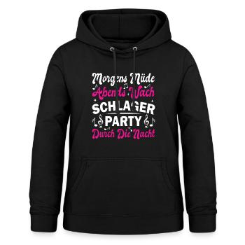 Schlager Schlagermusik Schlagerparty - Frauen Hoodie - Schwarz - Vorne - AI Model Female 172 light (172cm)